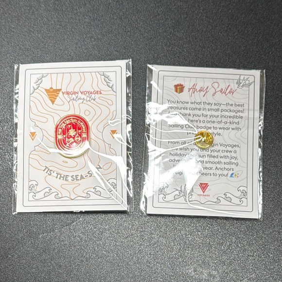 Virgin Voyages Gold Pin - Picture 1 of 3
